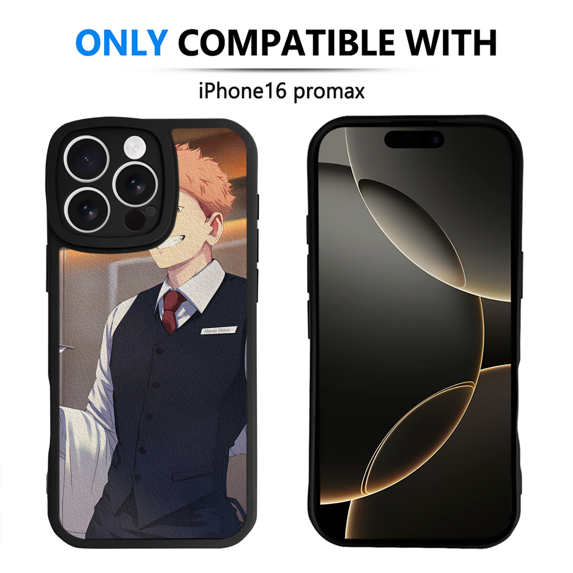 （画像用） ハイキュー!! Haikyu!! 【iPhone 16シリーズ対応】シリコンスマホケース（レザー調） 材質：シリコン